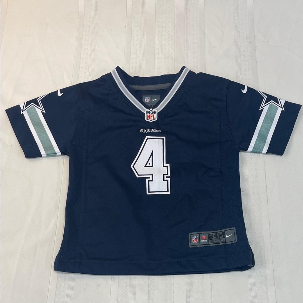 Nike Kids Navy Blue Jersey with Number 4